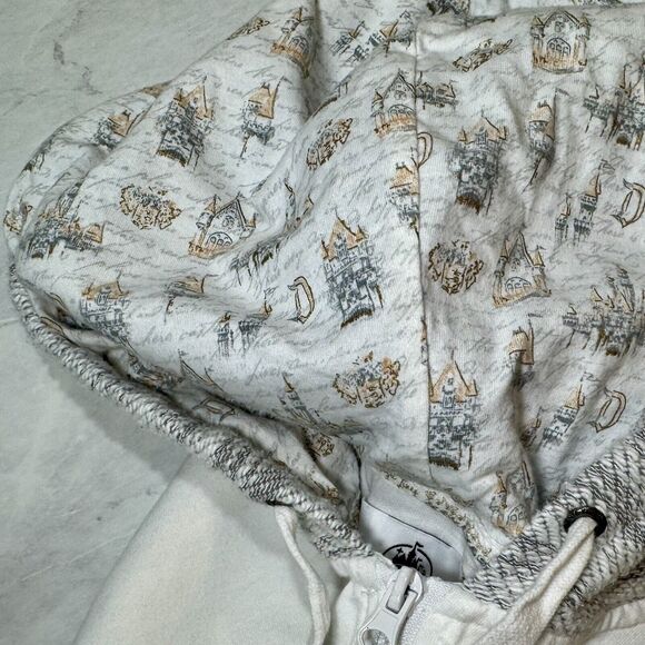 Disneyland Jacket Womens M White Gold Cinderella Castle Zip‎ Mickey Disney World - Picture 13 of 14